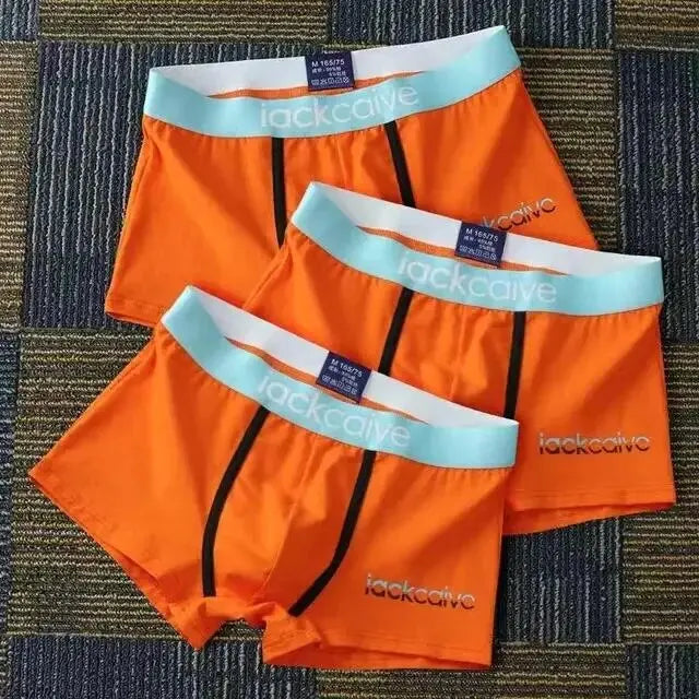 3Pcs Male Panties Cotton Men's Underwear Boxers Breathable  M-3XL