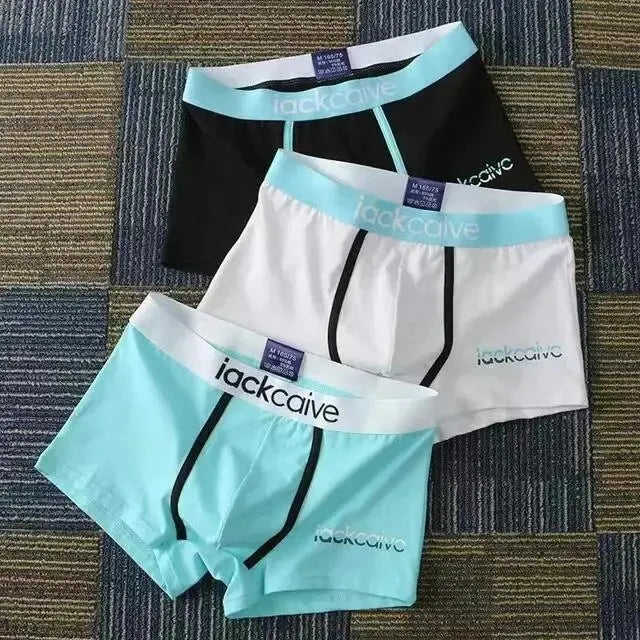 3Pcs Male Panties Cotton Men's Underwear Boxers Breathable  M-3XL