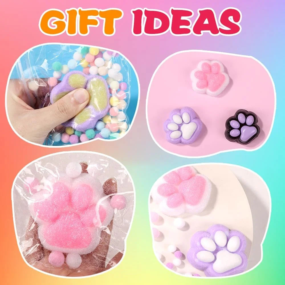 Taba Squishy Kit, DIY Squishy Making Kit 18OZ 1:1 AB Liquid Silicone with 6 Molds for Make Your Own Super Soft Squishies Maker K