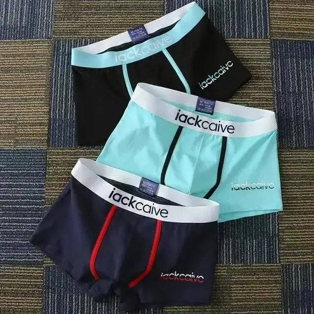 3Pcs Male Panties Cotton Men's Underwear Boxers Breathable  M-3XL