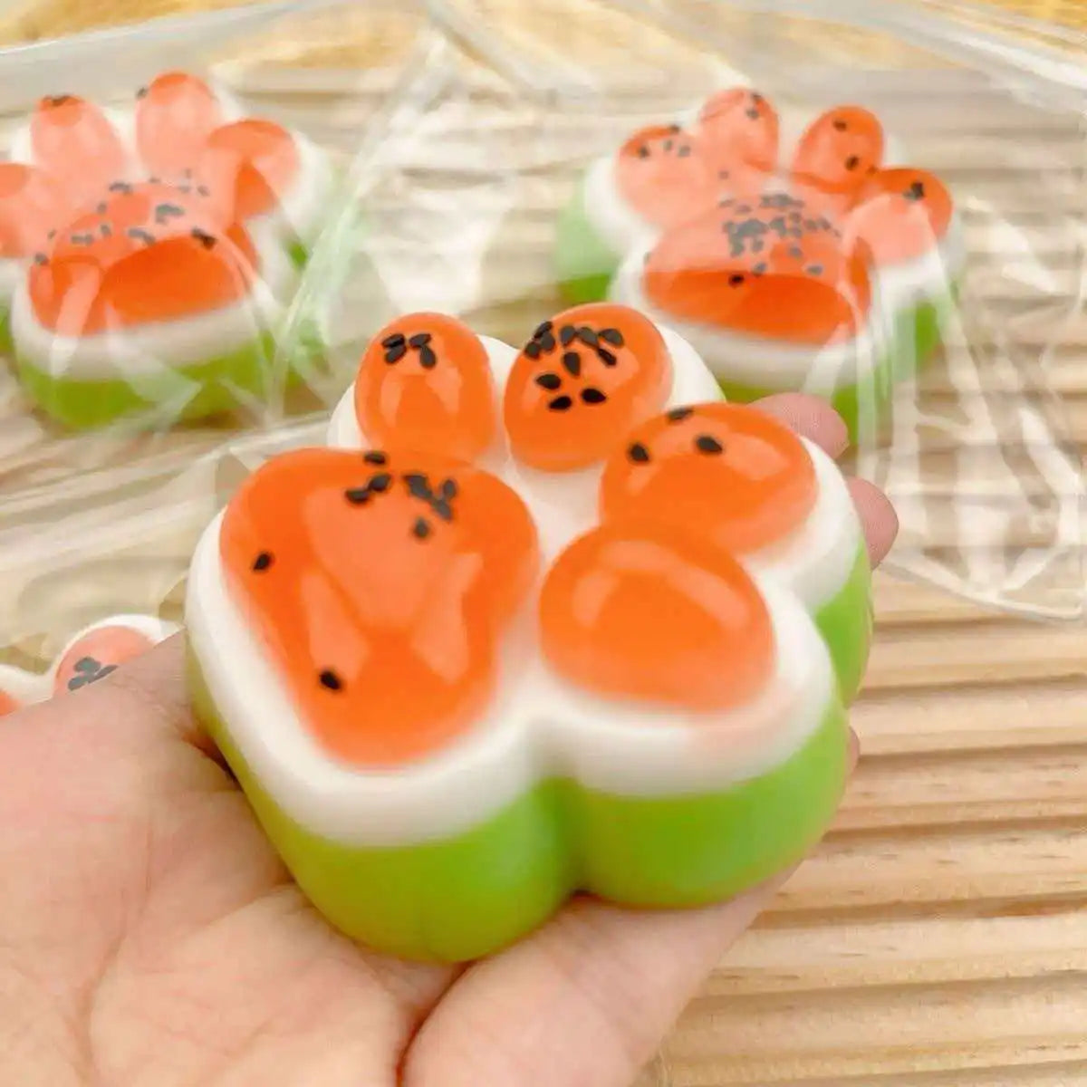 TABA Squishy Cat Paw Squeeze Toys Slow Rising Stress Relief Calming Down Sensory ADHD Anxiety Kawaii Stuff Classroom Prizes
