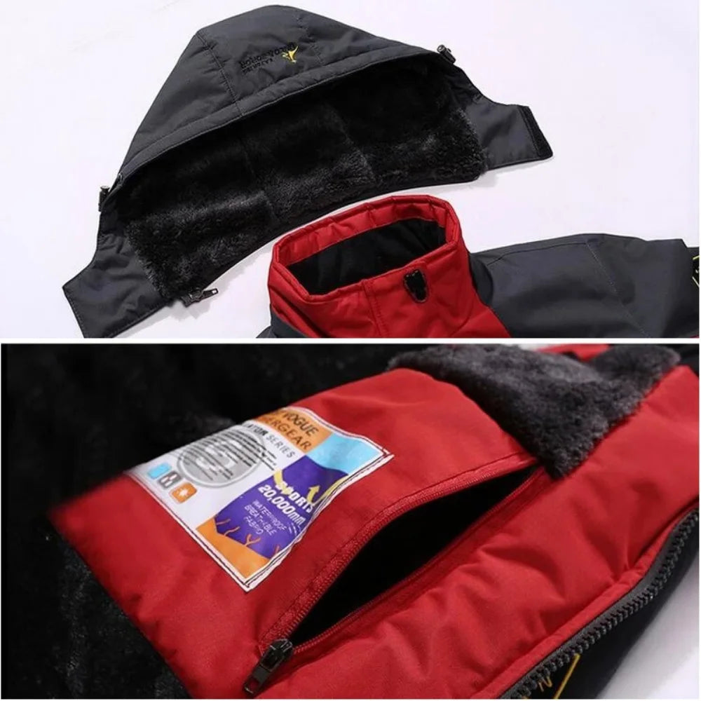 Winter Parka Men Windbreak Plus Thick Warm Windproof Fur