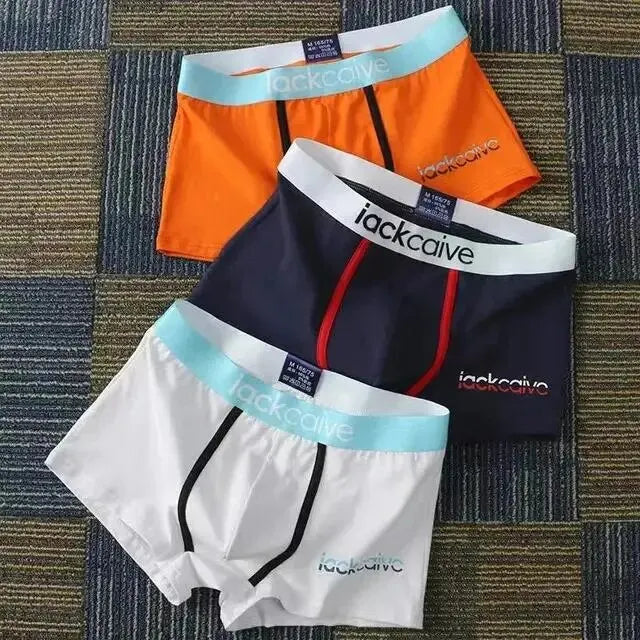 3Pcs Male Panties Cotton Men's Underwear Boxers Breathable  M-3XL