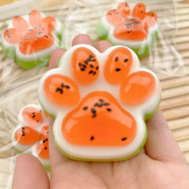 TABA Squishy Cat Paw Squeeze Toys Slow Rising Stress Relief Calming Down Sensory ADHD Anxiety Kawaii Stuff Classroom Prizes