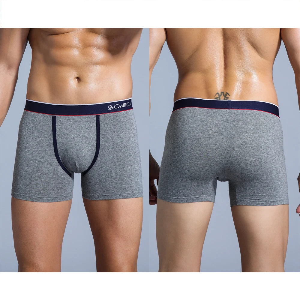 4pcs Cotton Boxer Shorts Soft Men's