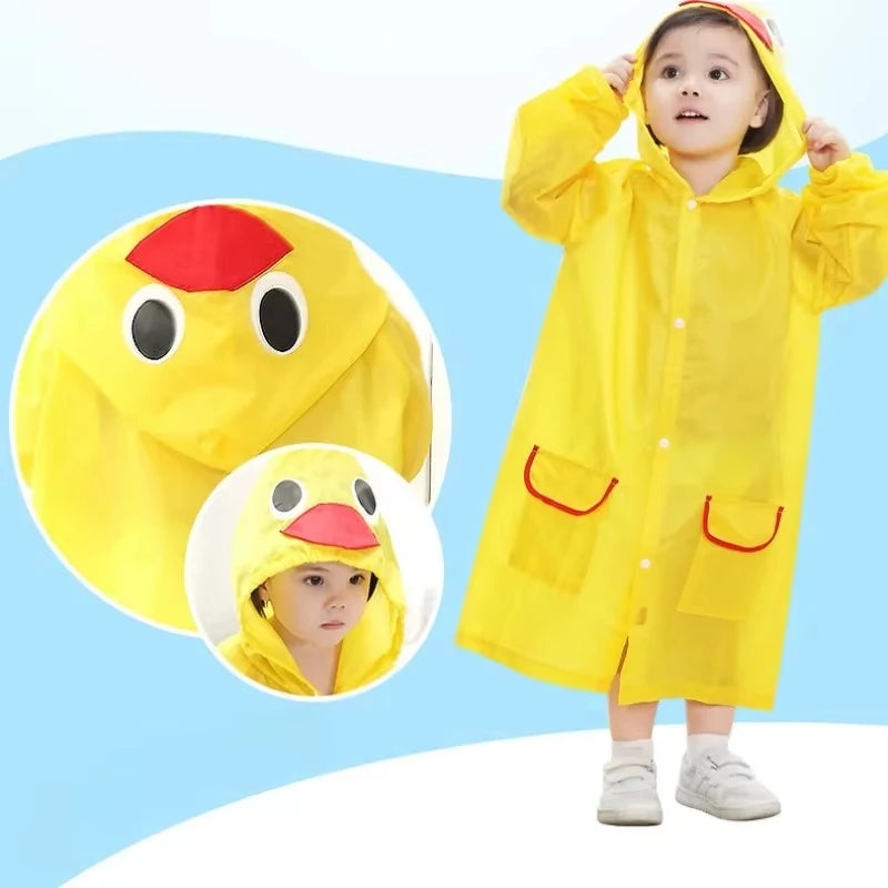 Kids Raincoat Cartoon Animal Style Outdoor Waterproof Kids Raincoat Boys Girls Rainwear Baby Raincoat Children Rain Poncho
