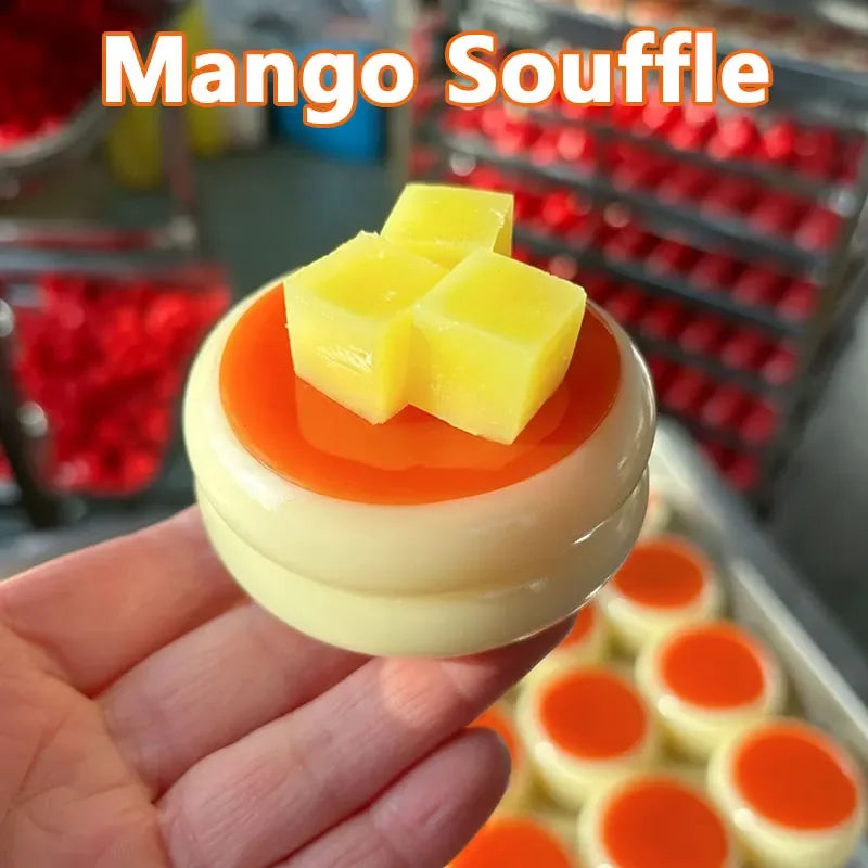 Taba Squishy Cream Blaster Cake Strawberry Blueberry Soufflé Sensory Fidget Toys Anxiety Relaxation Slow Rebound Squeeze Gifts