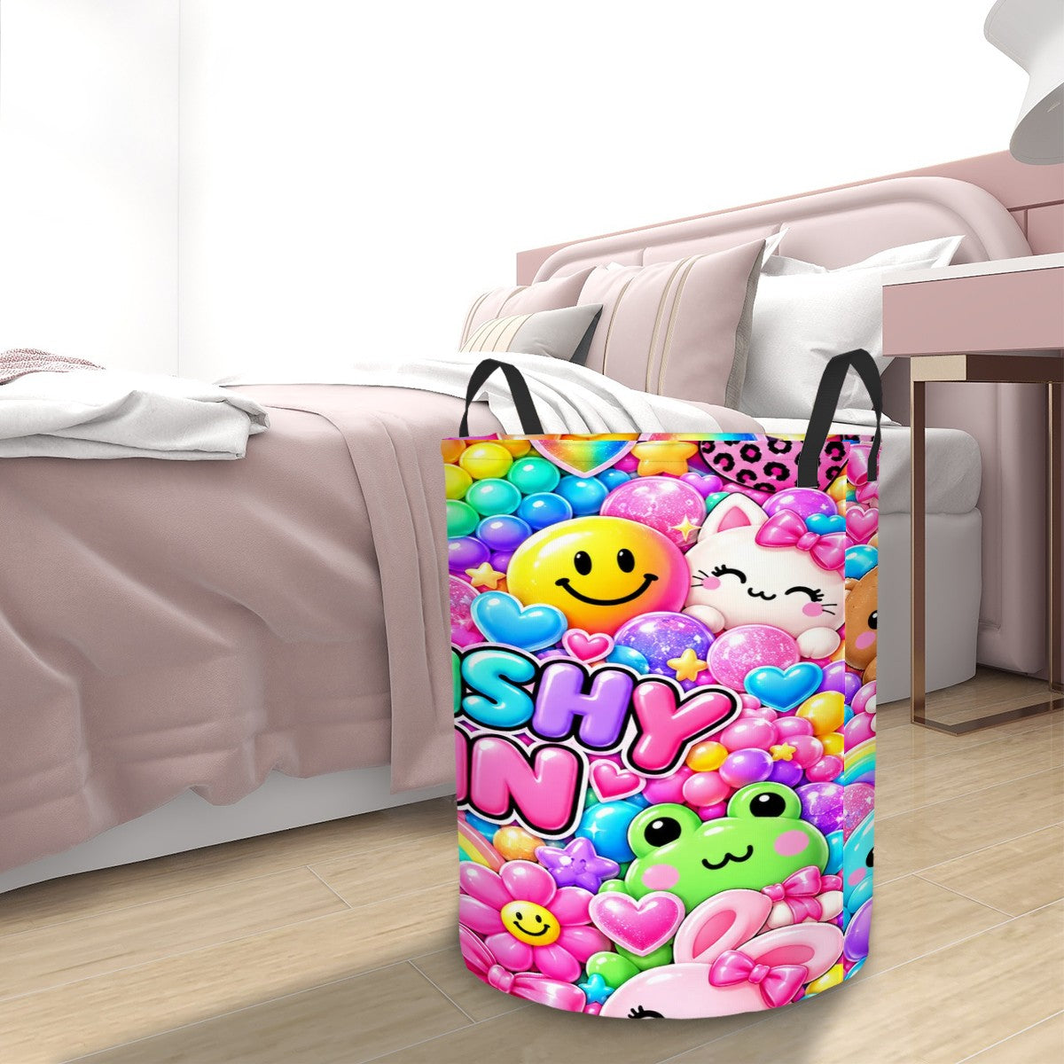 Circular Laundry Basket Squishy Bin